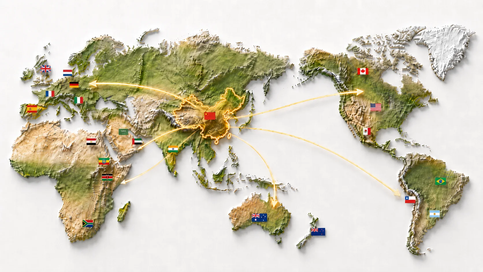 Global beekeeping supply export map